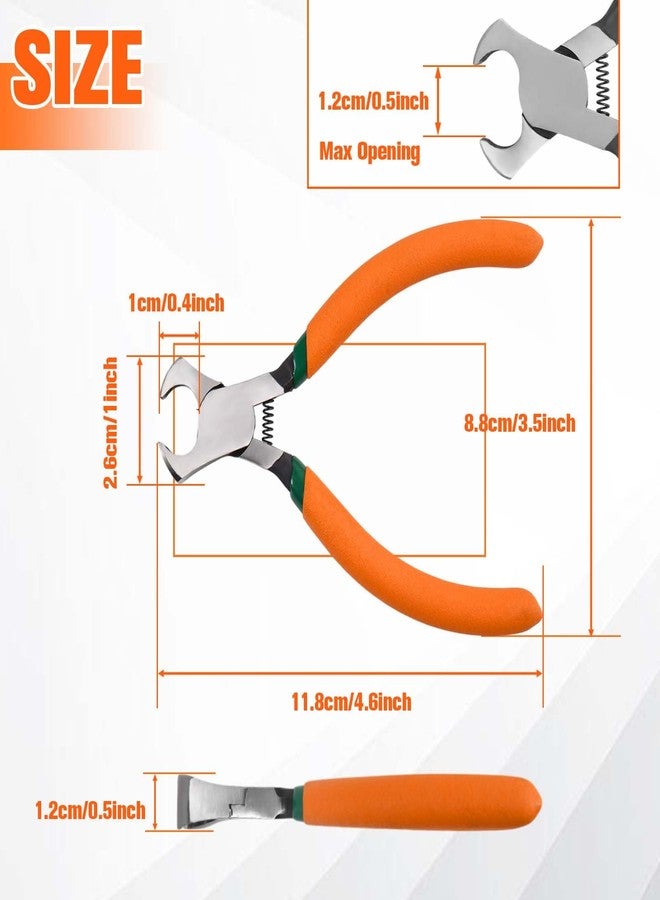 LEONTOOL 4.6" Mini End Cutting Plier | Precision End Nipper for Zipper Install Stops, Wire Cutting & Nail Pulling | Fine Polished High Carbon Steel | Professional Jewelry Making & Shoes Repair Tool - Image 2