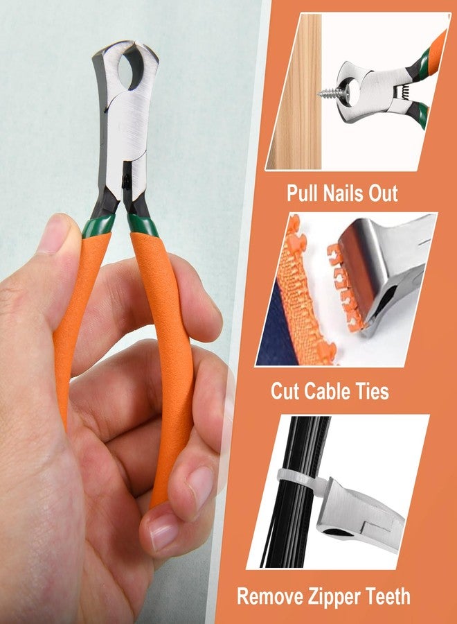 LEONTOOL 4.6" Mini End Cutting Plier | Precision End Nipper for Zipper Install Stops, Wire Cutting & Nail Pulling | Fine Polished High Carbon Steel | Professional Jewelry Making & Shoes Repair Tool - Image 4