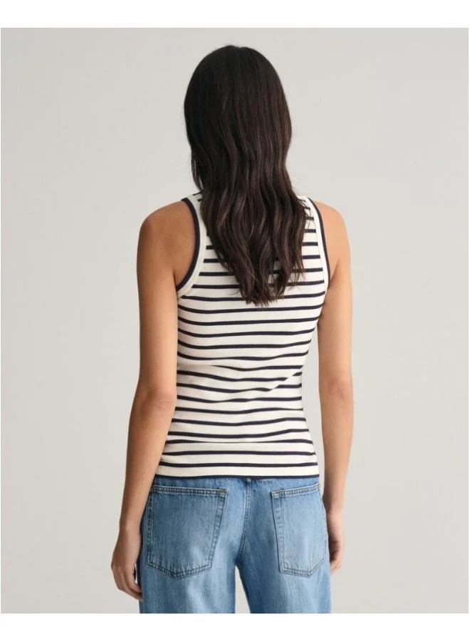 غانت بلوزة بدون أكمام مخططة من جانت