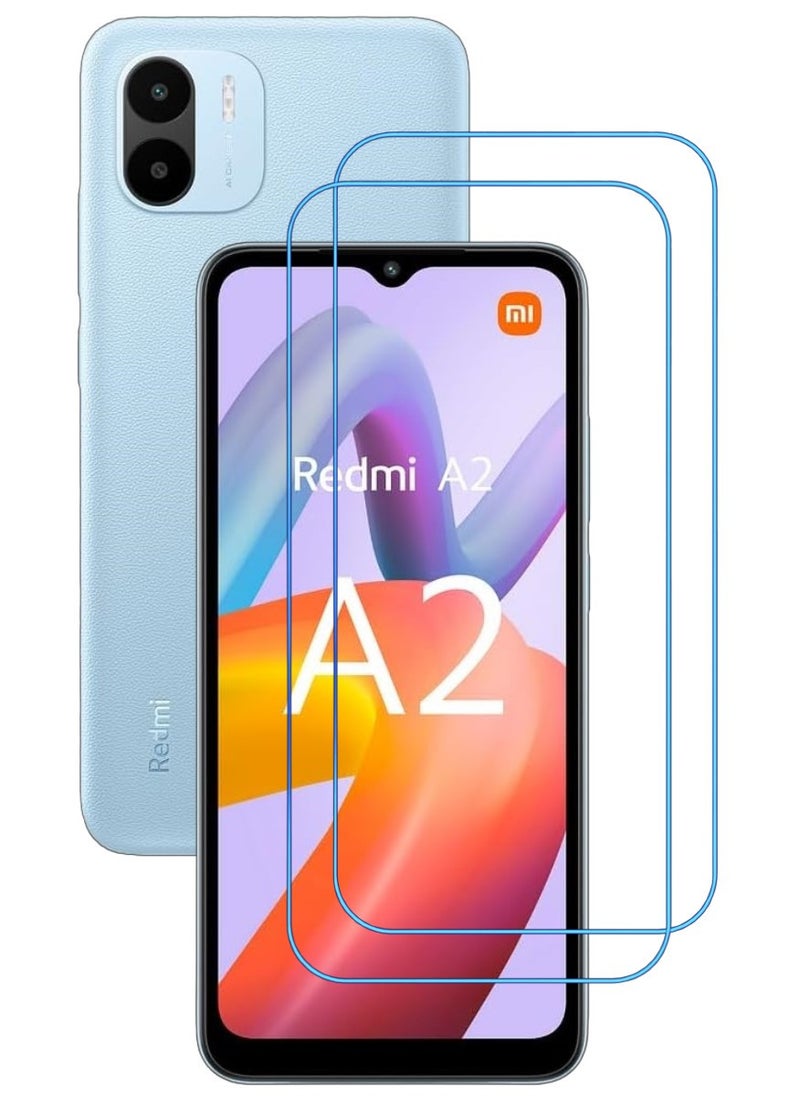 ACLIX 2 Pieces Antistatic ESD Dustproof Premium Quality High Definition Clear Tempered Glass Screen Protector Designed For Xiaomi Redmi A2+ - Image 1