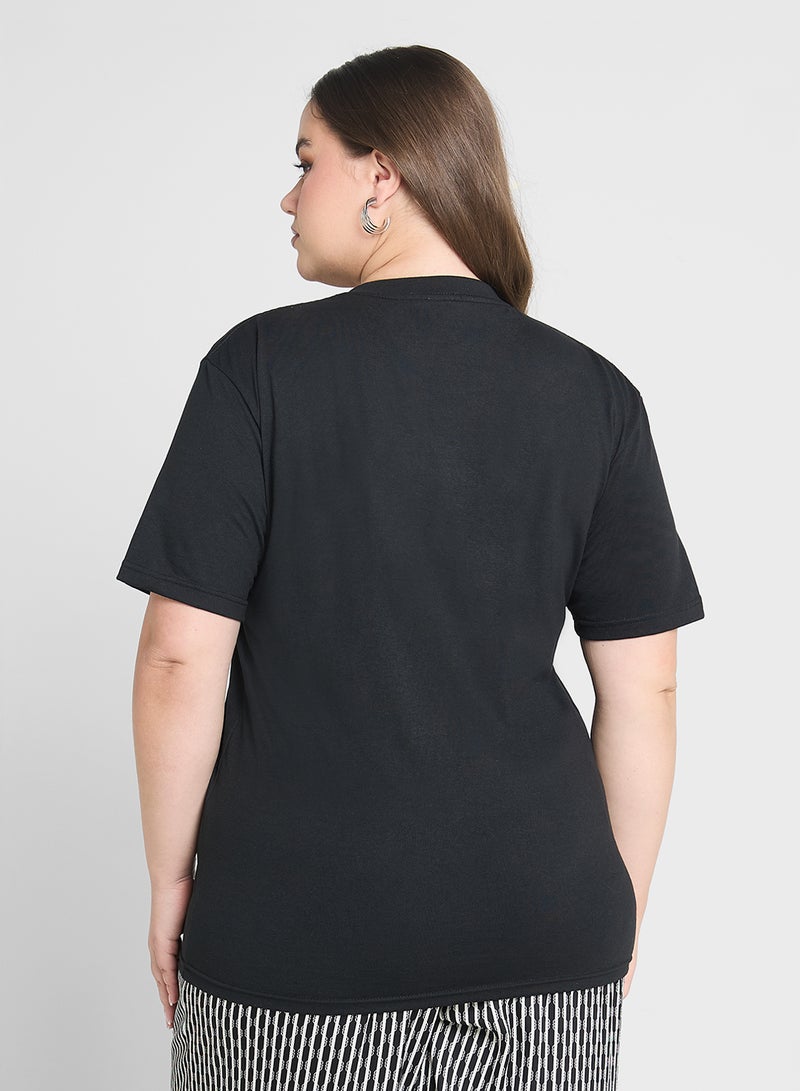 Ginger Plus Varsity Style Graphic T-Shirt - Image 2