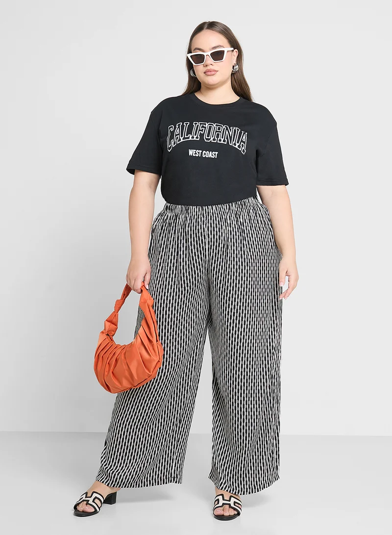 Ginger Plus Varsity Style Graphic T-Shirt