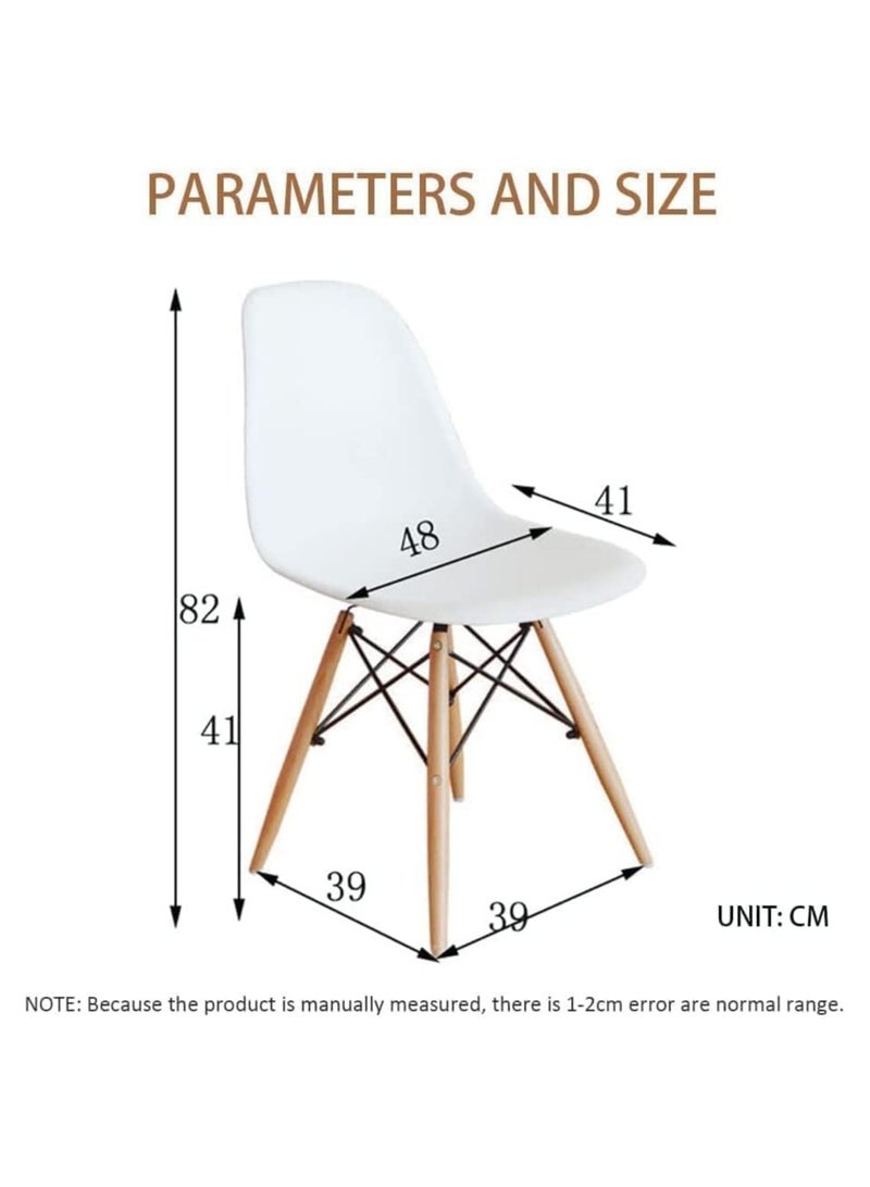 Generic Modern Dining Table with 4 Chair for Small Space Living Room Table (1 Piece 100cm Table , 4 Chairs)  - Image 3
