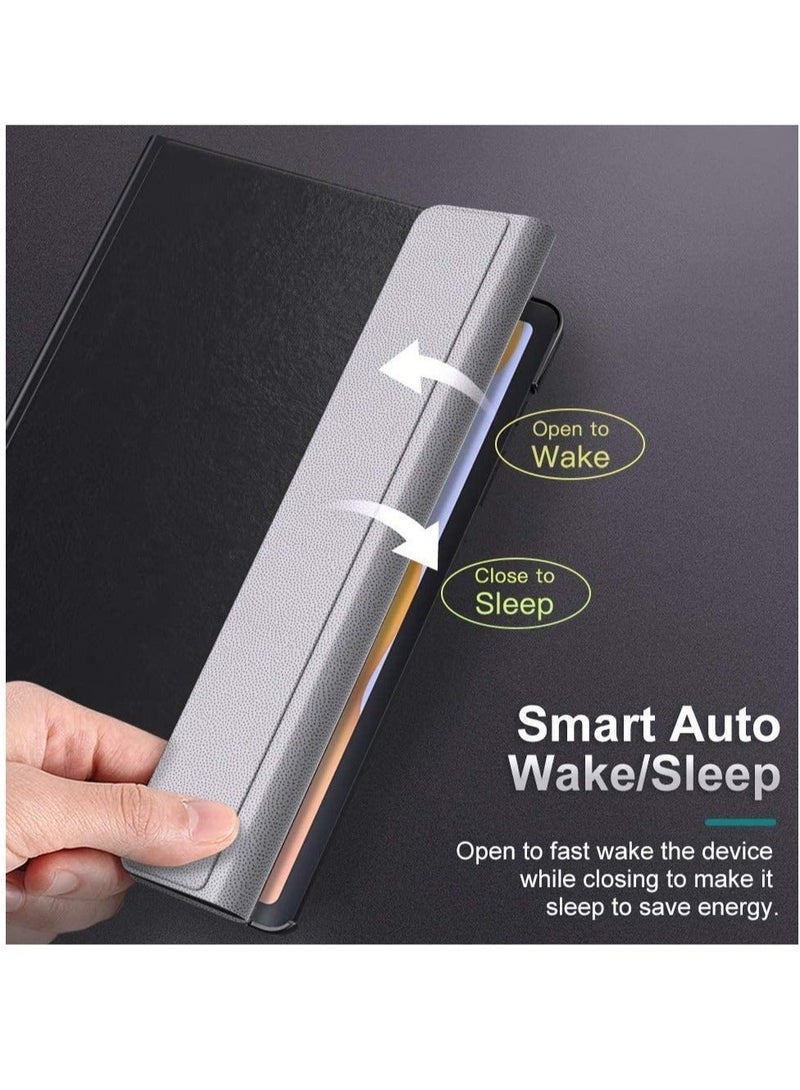 راكسوم حافظة لوحة مفاتيح متوافقة مع جهاز Galaxy Tab S6 Lite 2020، حافظة تابلت من البولي يوريثان مع لوحة مفاتيح لاسلكية قابلة للإزالة تناسب جهاز Samsung Galaxy Tab S6 Lite 10.4 2020 SM-P610/P615، أسود - Image 2