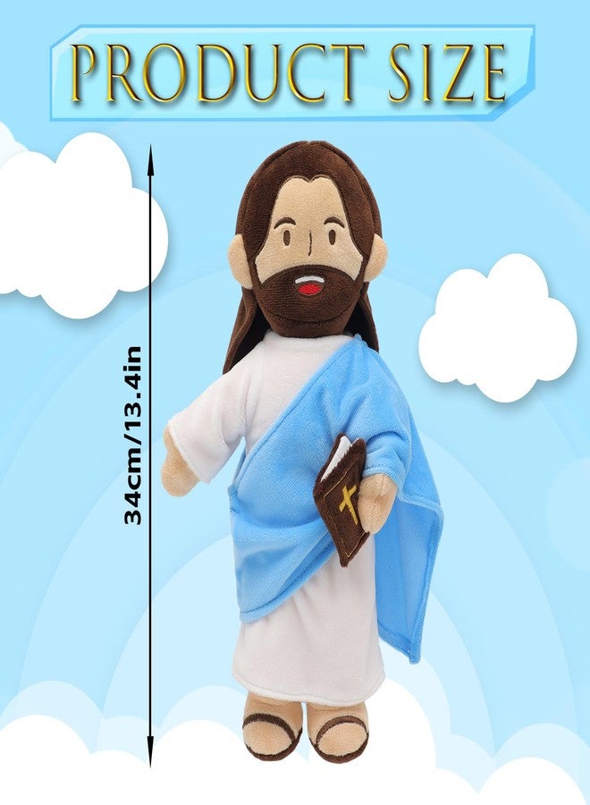 Yelakey Jesus Plush - 13.4“ Talking Jesus Plush Toy with 20 Bible Verses and 3 Bible Songs, Religious Stuffed Doll for Kids, Christian Easter Gift for Church and Sunday School - Image 2