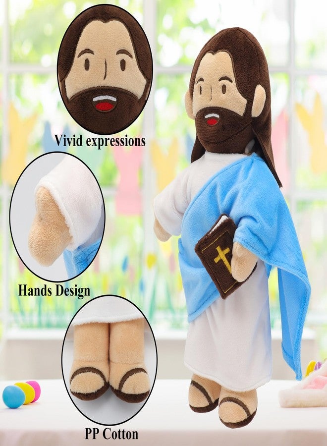 Yelakey Jesus Plush - 13.4“ Talking Jesus Plush Toy with 20 Bible Verses and 3 Bible Songs, Religious Stuffed Doll for Kids, Christian Easter Gift for Church and Sunday School - Image 5
