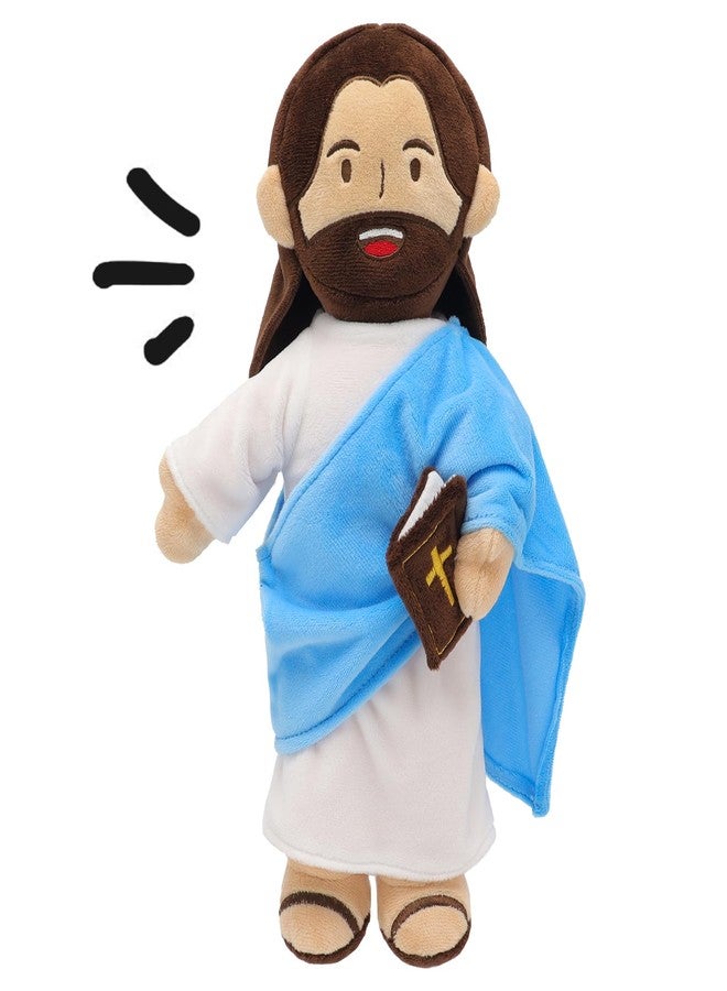Yelakey Jesus Plush - 13.4“ Talking Jesus Plush Toy with 20 Bible Verses and 3 Bible Songs, Religious Stuffed Doll for Kids, Christian Easter Gift for Church and Sunday School - Image 1