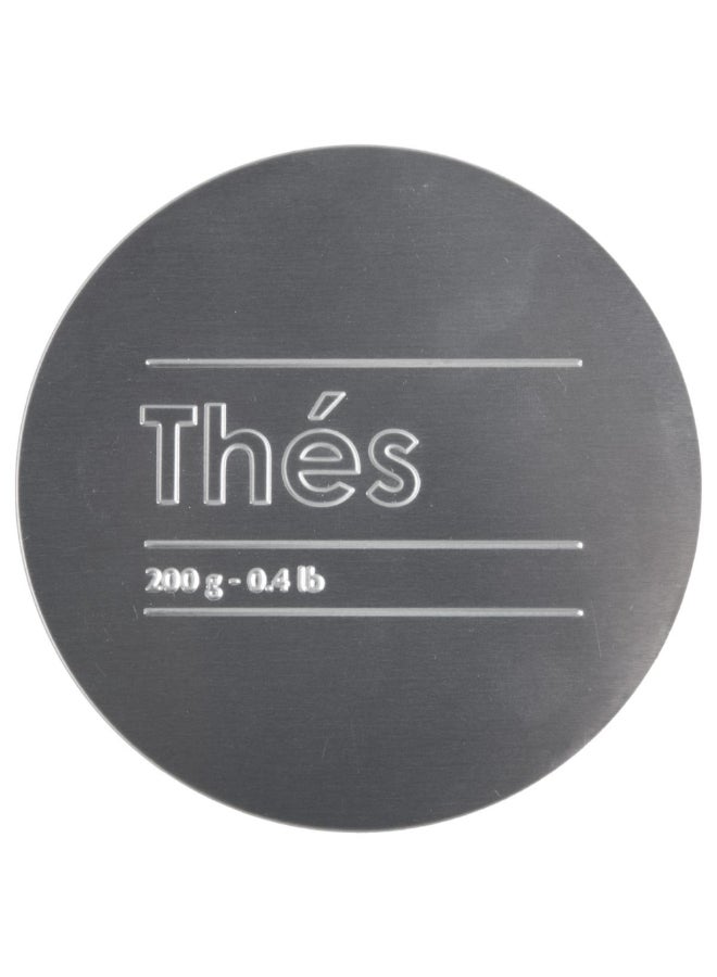 حامل ماكينة تحضير صندوق شاي معدني بثلاث اقسام لون أسود وفضي 600 جرام 136300 - Image 4