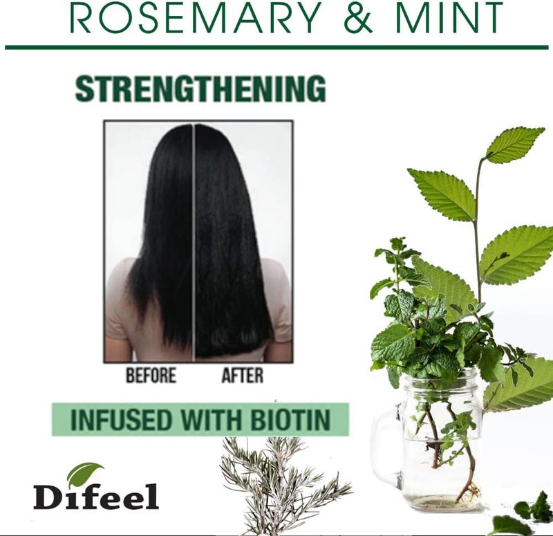 Rosemary and Mint Hair Strengthening Conditioner with Biotin 33.8 oz. - Made with Natural Rosemary Oil for Hair Growth - Image 2