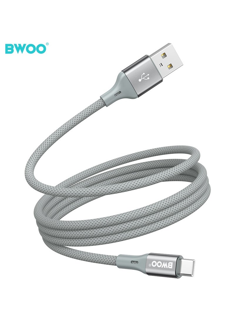 BWOO Usb-A To Type-C Magnetic Charging Cable Grey - Image 1