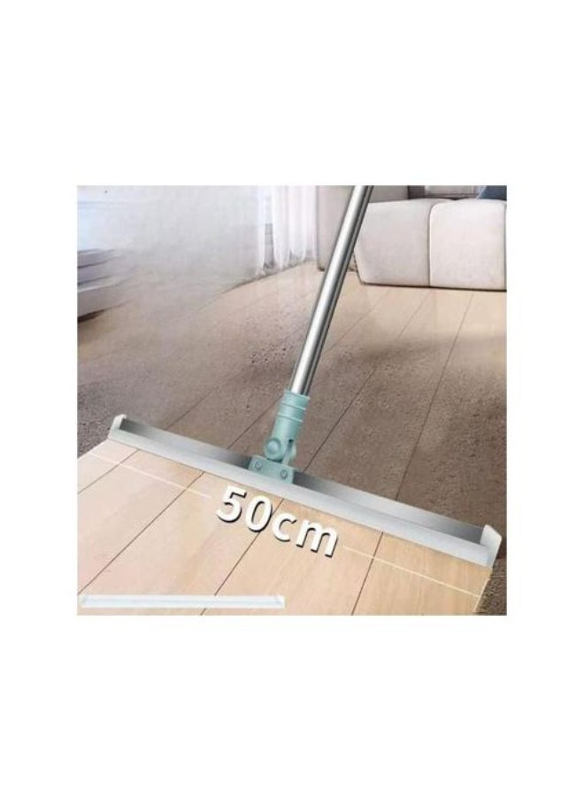 Generic Glass & Floor Sweeper with Extendable Stainless Steel Handle (up to 130 cm) and 360° Flex Head – Precision Drying  - Image 2