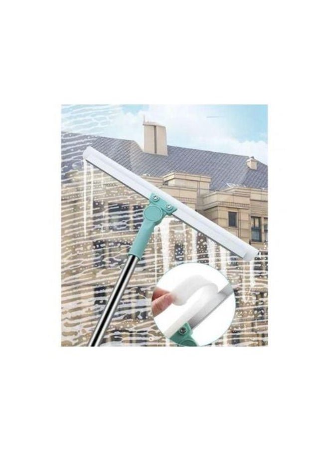 Generic Glass & Floor Sweeper with Extendable Stainless Steel Handle (up to 130 cm) and 360° Flex Head – Precision Drying  - Image 3