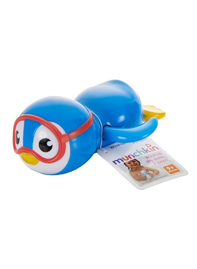 MunchkinÂ® Wind Up Swimming Penguin Baby and Toddler Bath Toy, Blue - Image 5