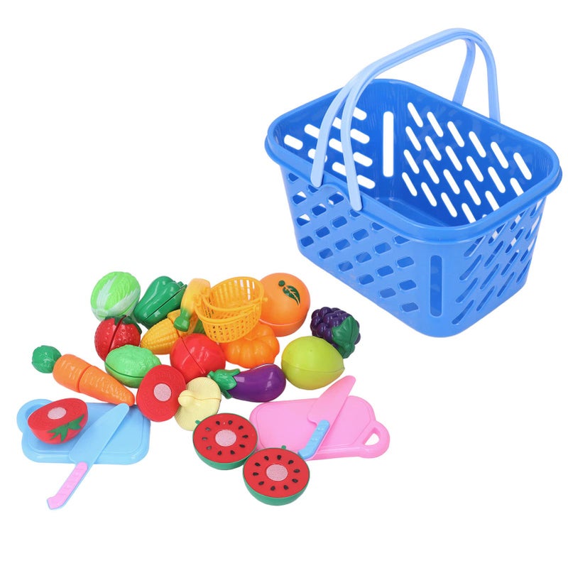 Kids Kitchen Toy Plastic Food Fruit Cutting Playset Educational Learning Toy for Toddlers - Image 2