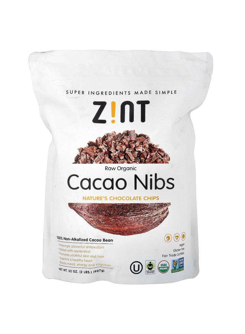 Raw Organic Cacao Nibs, 32 oz (907 g)
