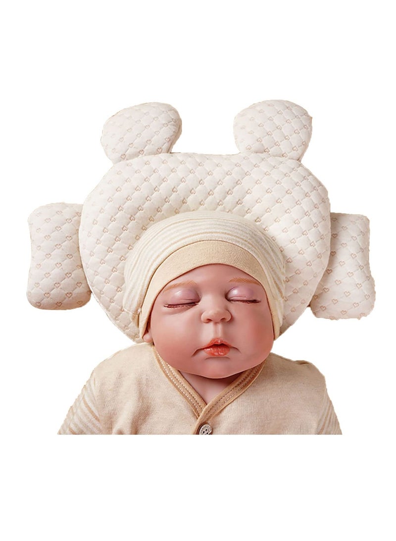 SYOSI Baby Neck Pillow, Baby Head Shaping Pillow, Newborn Nursery Cushion U-Shaped Pillow Infant Soft Head Support Sleeping Pillow (Latex pillow)  - Image 5