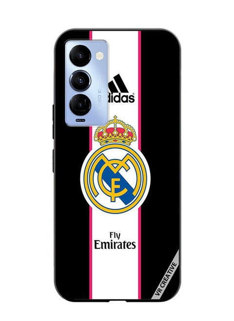 Protective Case Cover For Tecno Camon 18/18 P Madrid Design Multicolour