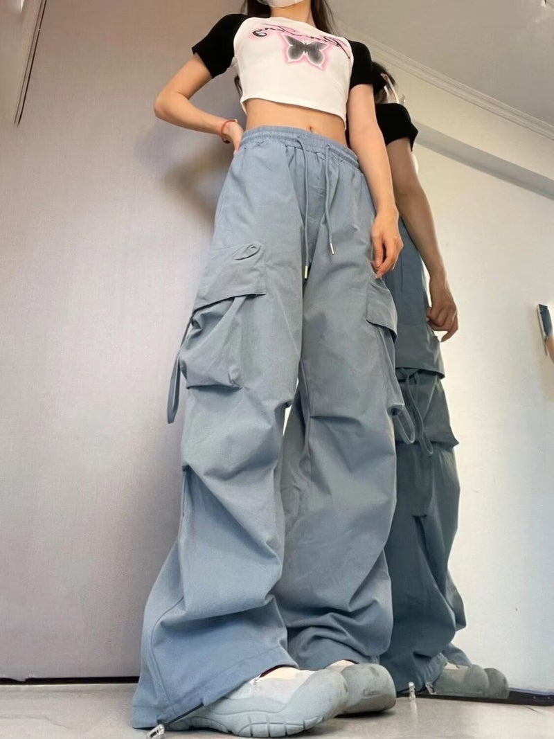 All-Match Multi-Pocket Solid Color All-Match Overalls Casual Men'S Women'S Elegant Trend Simple New Style - Image 1