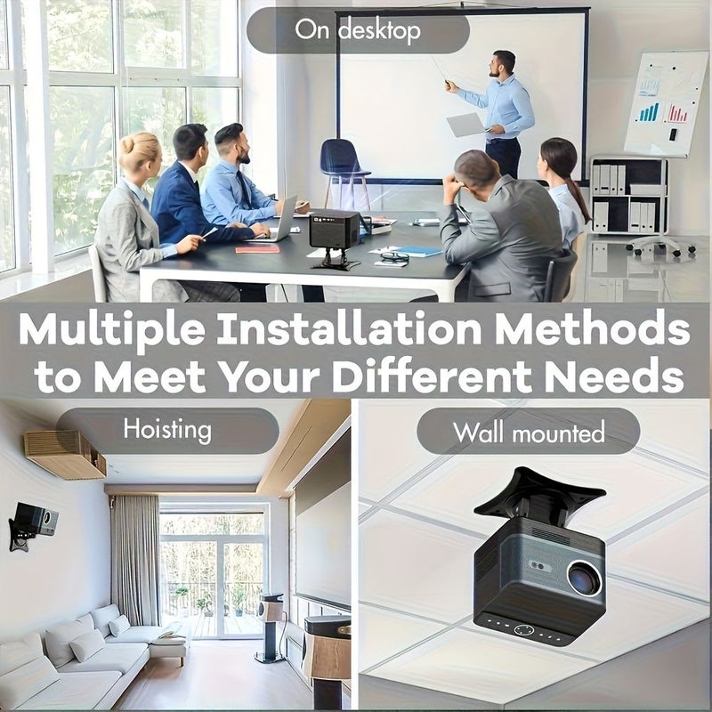 Black Wall Mount Bracket for HY300 Hy320 Mini Projector Heavy Duty - Image 4