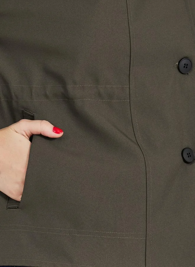 Styli Oversized Longline Utility Shacket