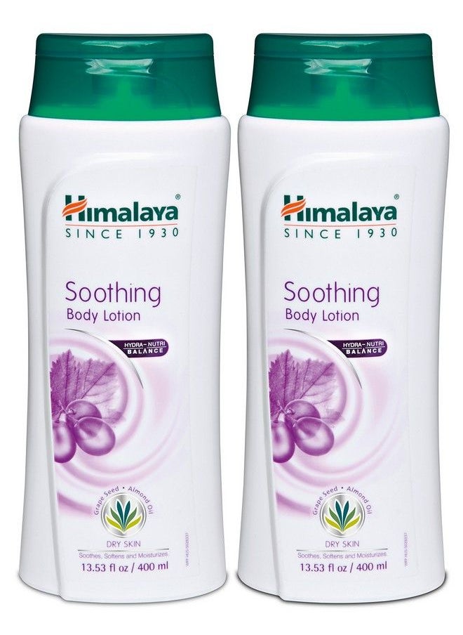 Himalaya Herbal Healthcare - Soothing Body Lotion (2 Pack) For Dry Skin With Grape Seed And Almond Oil Soothes And Moisturizes 1353 Oz (400 Ml) - Image 1
