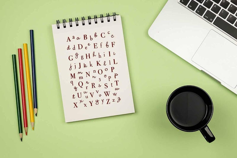 Hying 26 Capital Alphabets 52 Lowercase Alphabets Letter Rubber Clear Stamps for Card Making Decoration DIY Scrapbooking Embossing Album Decor Craft - Image 3