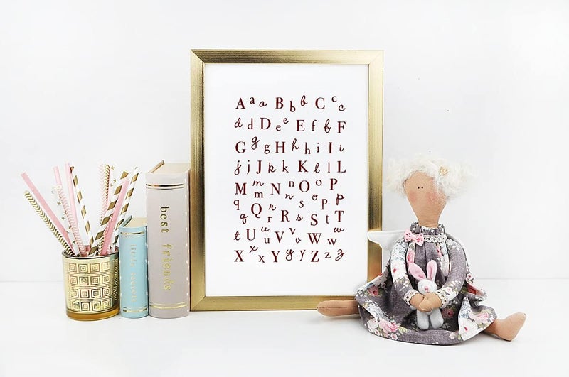 Hying 26 Capital Alphabets 52 Lowercase Alphabets Letter Rubber Clear Stamps for Card Making Decoration DIY Scrapbooking Embossing Album Decor Craft - Image 5