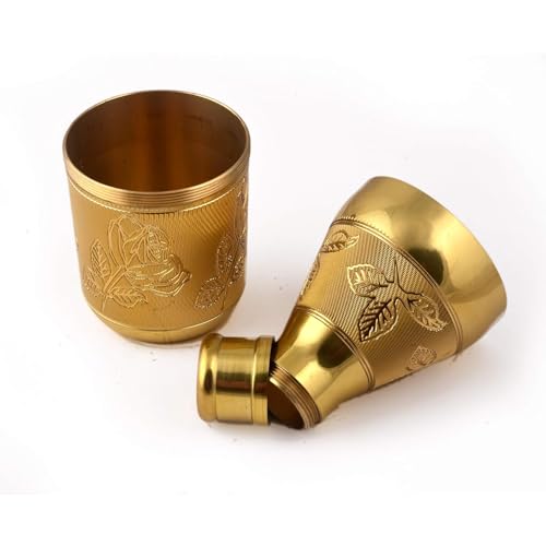 BLISS START Mukhwas Dani Bottle, Mukhvas Container, Diwali Marriage Gifts, Brass Decorative Items (Multi Design) - Pack of 1, Multicolour - Image 4