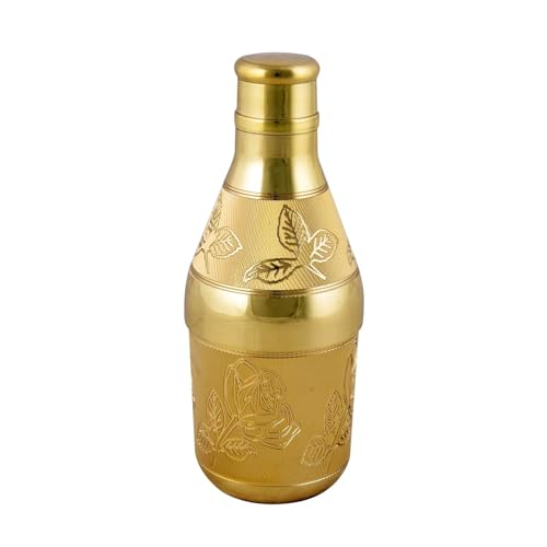 BLISS START Mukhwas Dani Bottle, Mukhvas Container, Diwali Marriage Gifts, Brass Decorative Items (Multi Design) - Pack of 1, Multicolour - Image 1