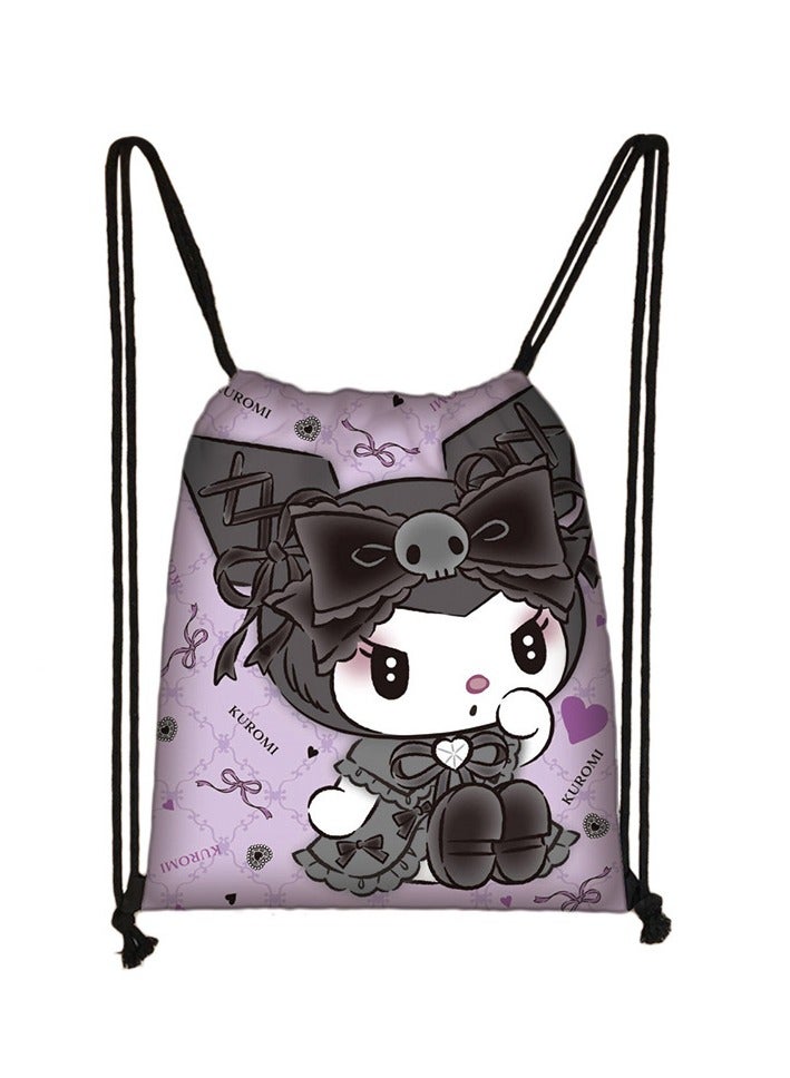 Sanrio Cute cartoon Kuromi bundle pocket