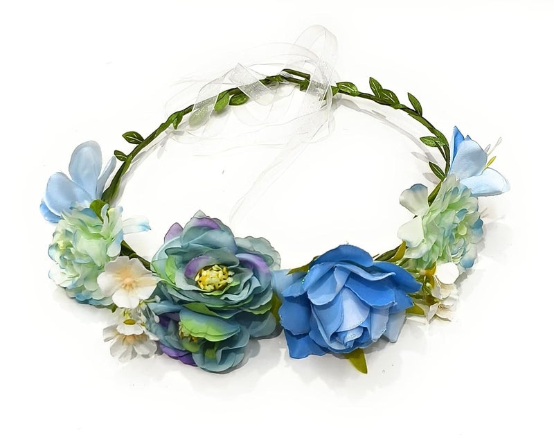 FAIRYTALE Women Hair Flower Crown Head Garland Wedding Hair Wreath Dried Flowers Corolla Garlands Floral Headband Headdress Hair Tiaras - Image 3