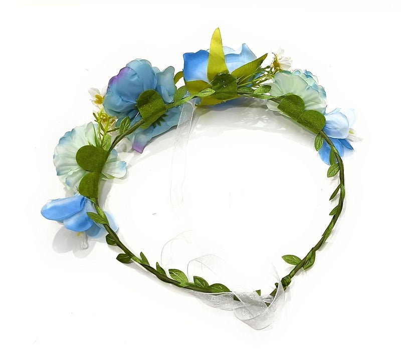 FAIRYTALE Women Hair Flower Crown Head Garland Wedding Hair Wreath Dried Flowers Corolla Garlands Floral Headband Headdress Hair Tiaras - Image 2