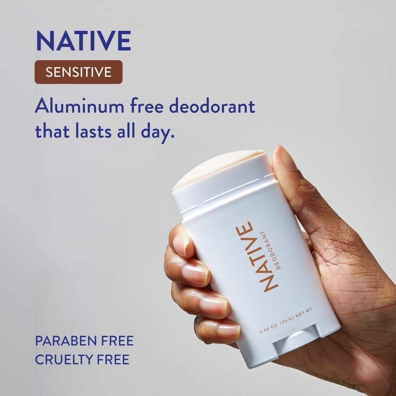Native Sensitive Deodorant Contains Naturally Derived Ingredients, 72 Hour Odor Control | Deodorant for Women & Men, Aluminum Free with Baking Soda, Coconut Oil and Shea Butter, Coconut & Vanilla - Image 3