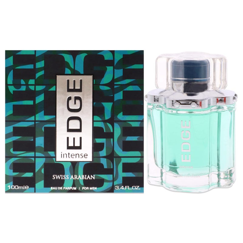 Swiss Arabian EDGE Intense - Luxury Products From Dubai - Long Lasting, Addictive Personal EDP Spray Fragrance - Seductive Signature Aroma - 3.4 Oz - Image 1