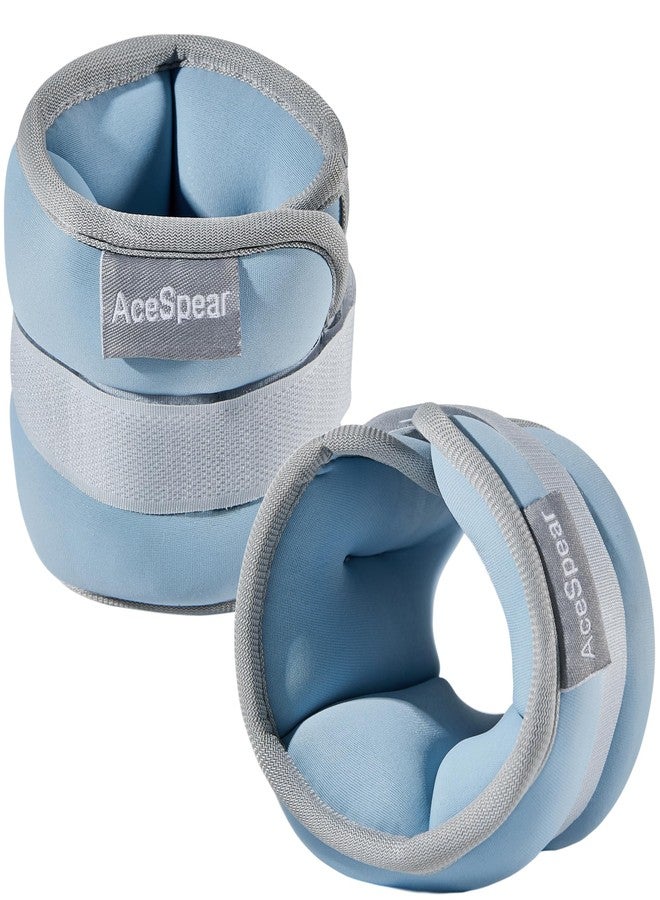 AceSpear Ankle Weights for Men Women Wrist Weights 2 * 1lb 2lbs 3lbs 4lbs 5lbs 6lbs Leg Weights Sandbags Kids Arm Hand Weights for Fitness Walking Running Gym - Image 1