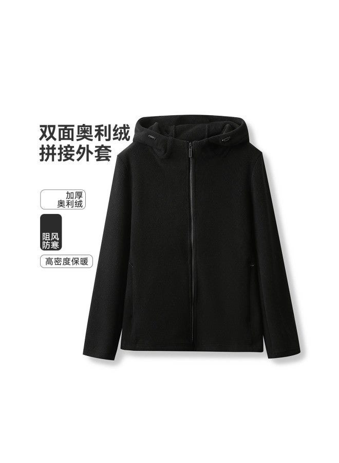 Flying in the snow Women's Hooded Comfortable Warm Versatile Simple Short Jacket 2025 Spring Autumn New Basic Outdoor Casual - Image 2