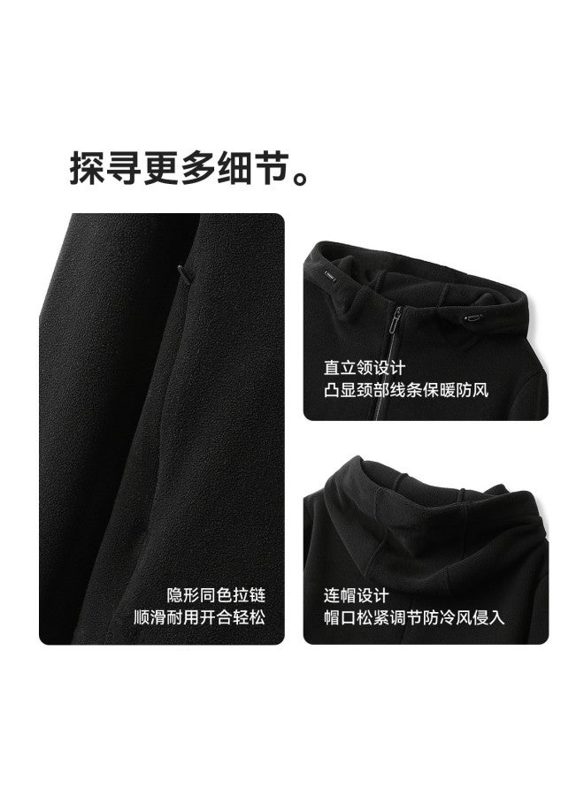 Flying in the snow Women's Hooded Comfortable Warm Versatile Simple Short Jacket 2025 Spring Autumn New Basic Outdoor Casual - Image 3