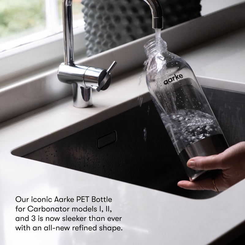 aarke Extra PET Stainless Steel Reusable Bottle for Carbonator l, ll, and 3, BPA-Free and Non-Toxic, 800ml (2-Pack) - Image 2