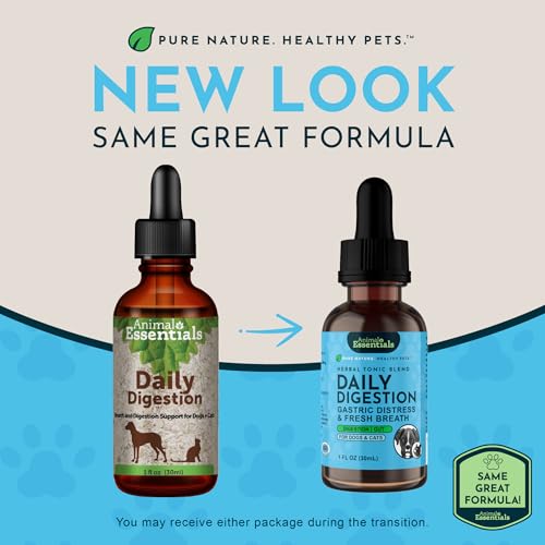 Animal Essentials Daily Digestion for Dogs & Cats - Digestive Support, Fresh Breath, Ginger Root, Fennel Seed Extract, Liquid Supplement - 2 Fl Oz - Image 2