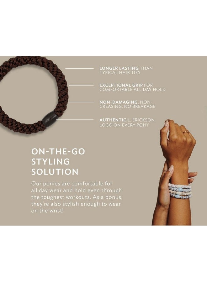 إل.إريكسون ربطات شعر على شكل ذيل حصان من إل. إريكسون - ألوان محايدة جديدة - عبوة من 15 ربطة شعر - Image 5