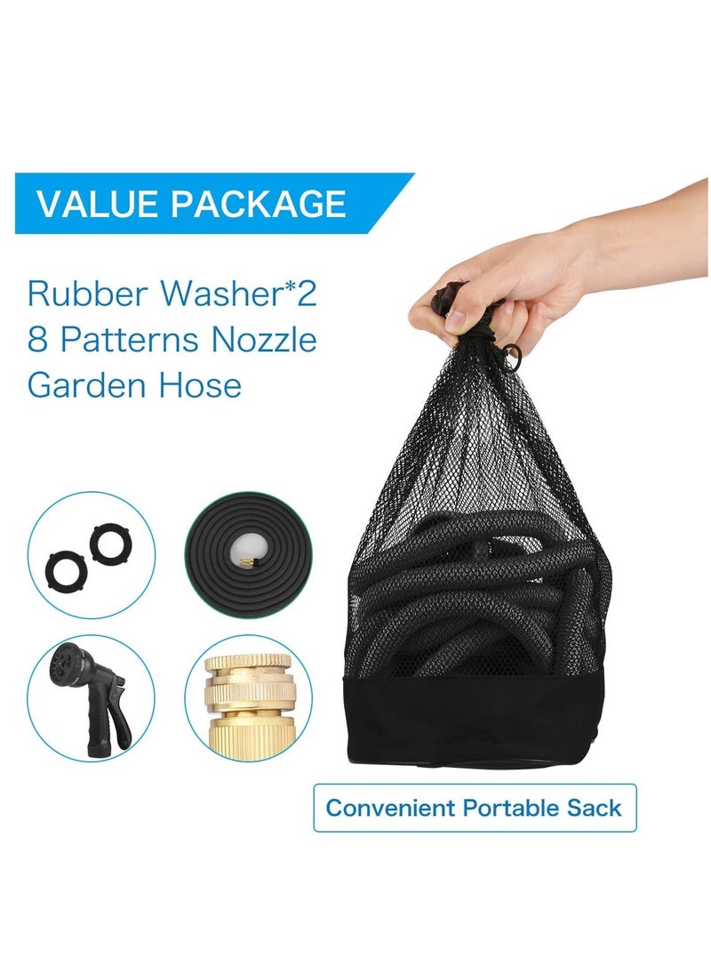 Expandable Garden Hose, 100 FT Flexible Water Hose, Triple Layer Latex & 8 Patterns Spray Nozzle and 3/4" Solid Brass Fittings Garden Hosesfor, Home & Heavy Duty Commercial Use - pzsku/Z8B5A28BB84D73DC0D5D0Z/45/_/1723425939/2b01e4b7-8213-478e-bf59-705be19e27e0