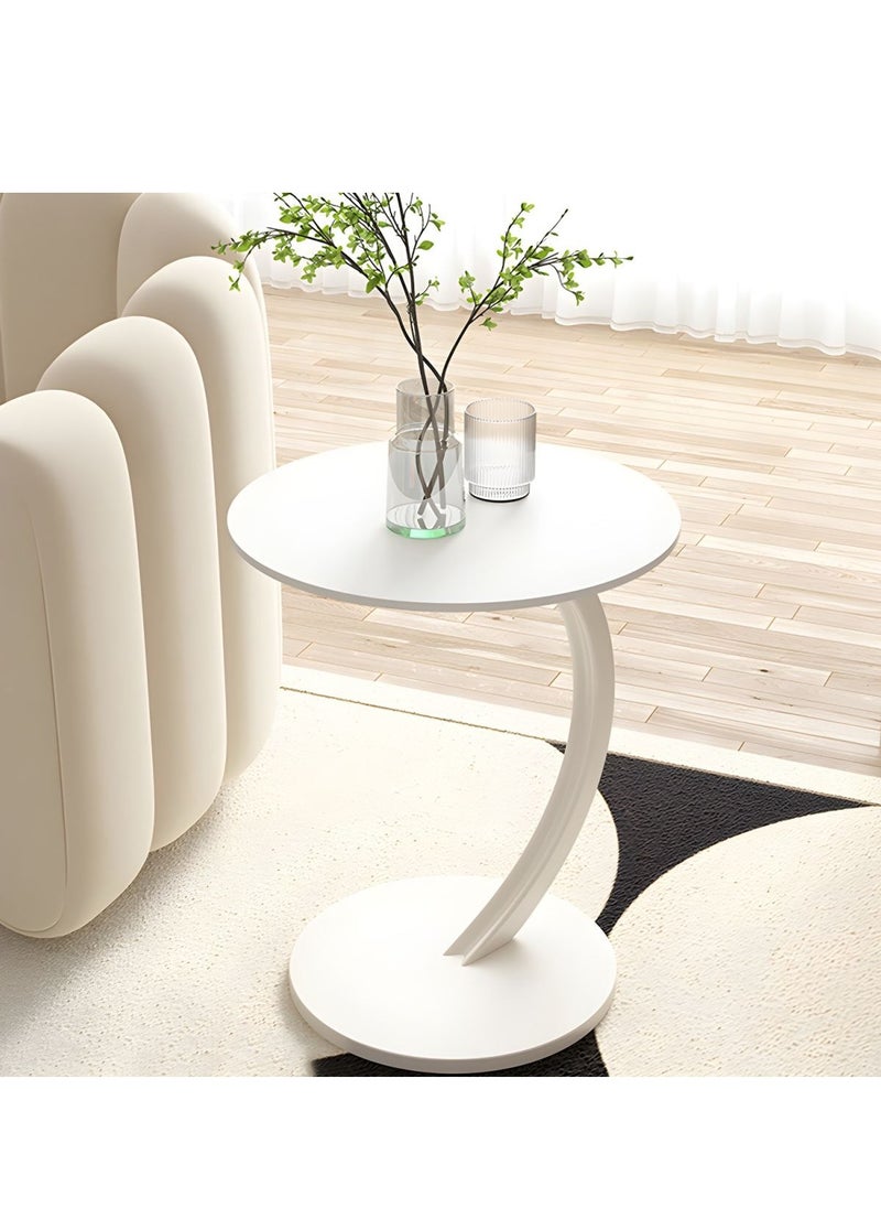DubaiGallery - Side Table, Sofa Side End Table, C Shaped End Table for Couch, Sofa and Bed, Large Desktop C Table for Living Room, Bedroom - Image 1
