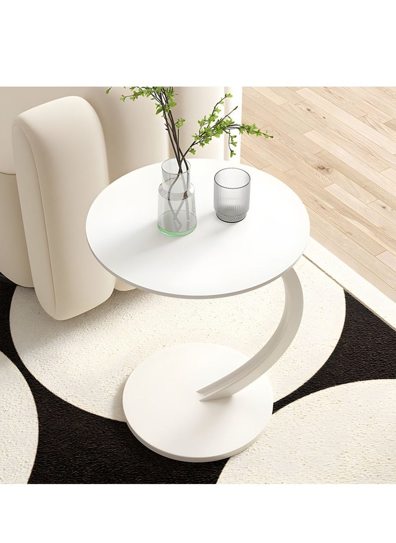DubaiGallery - Side Table, Sofa Side End Table, C Shaped End Table for Couch, Sofa and Bed, Large Desktop C Table for Living Room, Bedroom - Image 1