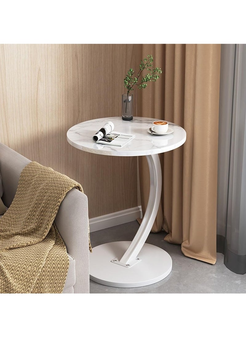 DubaiGallery - Side Table, Sofa Side End Table, C Shaped End Table for Couch, Sofa and Bed, Large Desktop C Table for Living Room, Bedroom - Image 1