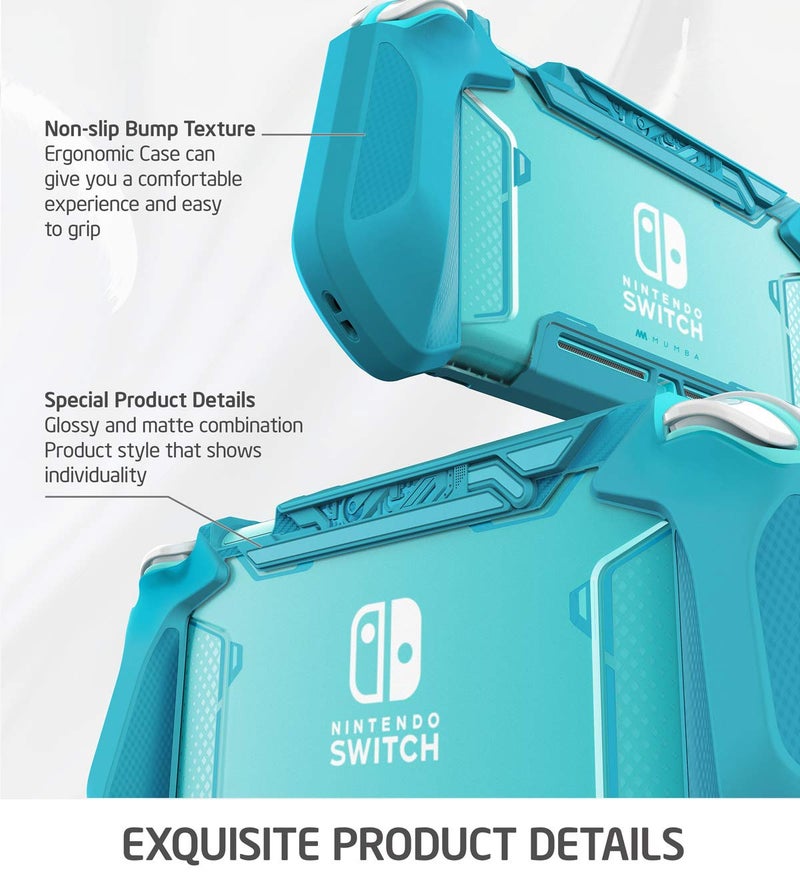 Mumba Grip Case for Nintendo Switch Lite, [Blade Series] TPU Protective Portable Cover Accessories Compatible with Switch Lite Console 2019 Release (Peacock) - Image 5