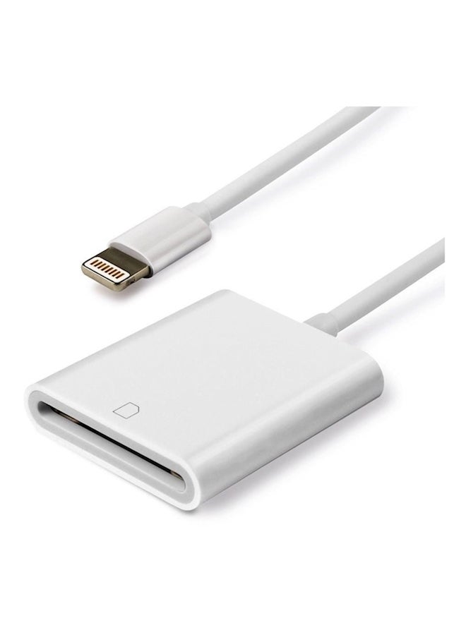 SD Card Reader Adapter For Apple iPhone/iPad White - Image 1