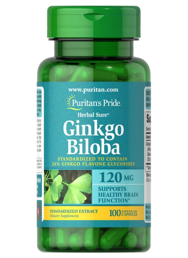 Nature's - Bounty Ginkgo Biloba 120 Mg 100 Capsules - Image 1