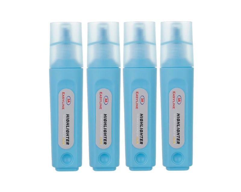 3A 705-2 Highlighter Set Of 4 Pcs. - Blue