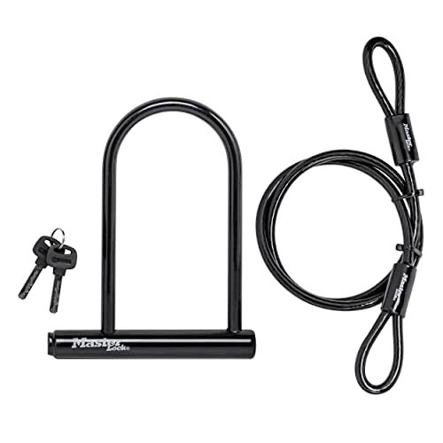 Master Lock 7.25" U Lock with Looped End Cable - Image 1