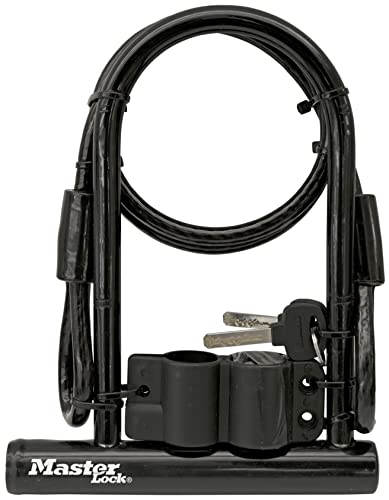 Master Lock 7.25" U Lock with Looped End Cable - Image 4